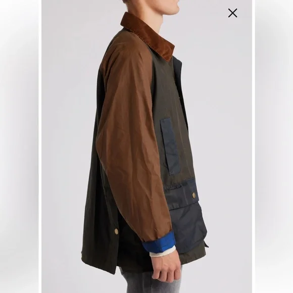 Patch Water Resistant Waxed Cotton JacketBarbour NEW